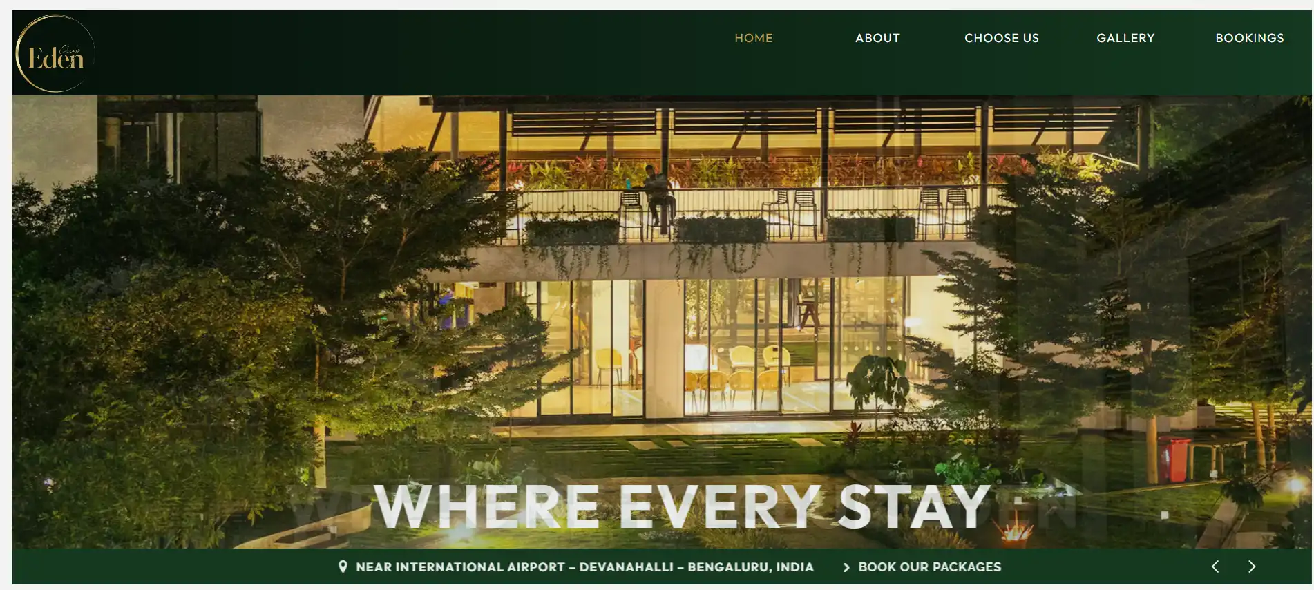 Club Eden website