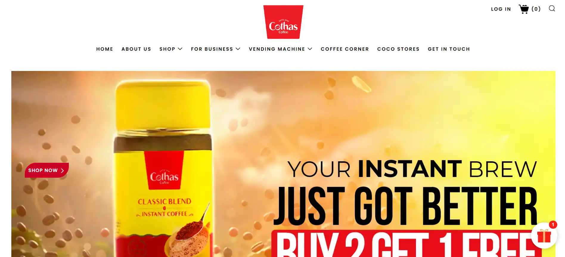 Cothas Coffee Shopify store